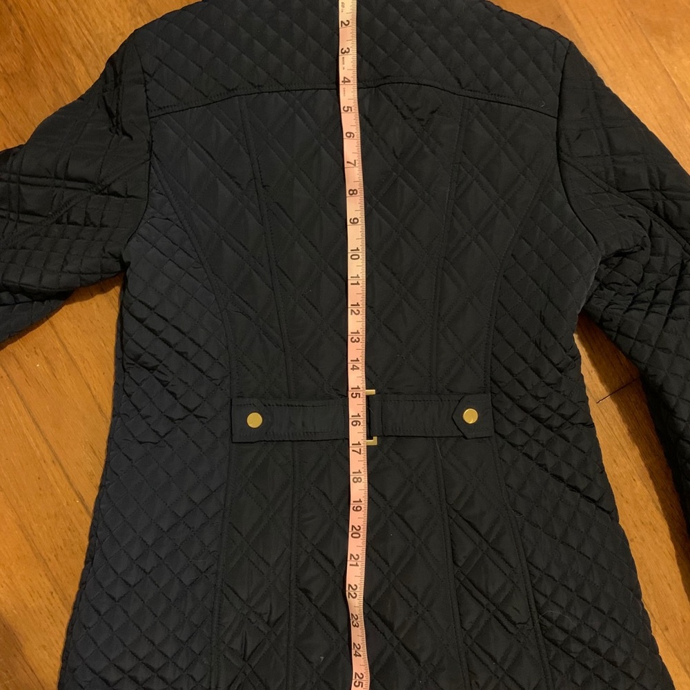 Navy Quilted Jacket - Picture 11 of 11